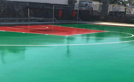 泰安篮球场翻新地面